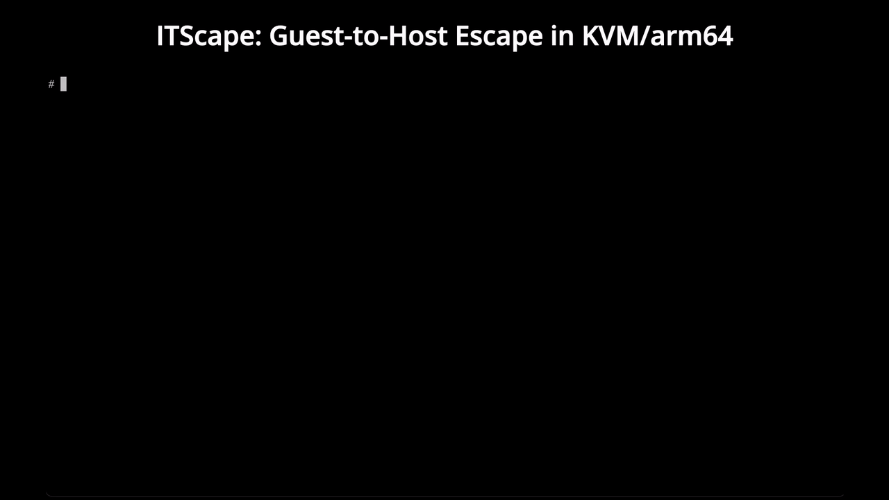 ITScape-Demo: Der PoC erzeugt als Root die Datei /ITScape auf dem ARM64-KVM-Host