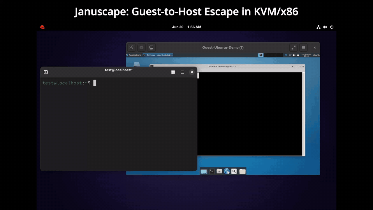 Januscape-Demo: Der öffentliche PoC löst aus einer Gast-VM einen Host-Kernel-Panic aus